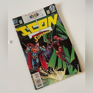 DC COMICS, Vtg Icon Vs. Superman #16 1994 Worlds Collide Comic Book